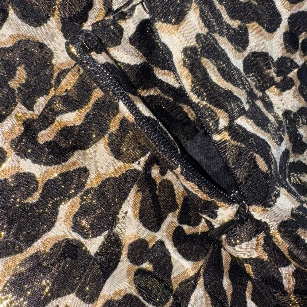 Tory Burch Animal Print metallic  Pencil Skirt